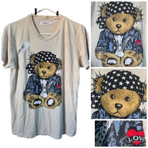 Lauren Moshi Rocker Teddy wolf tee
